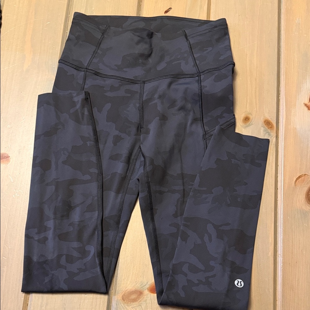 Lululemon Athletica Dark Camouflage Leggings